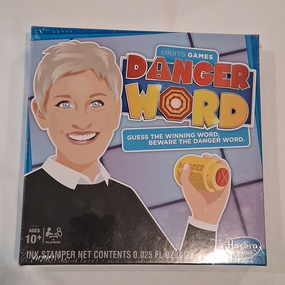 NEW ellen's Games 'Danger Word' Guessing Game 4 Players Ages 10+ Family Fun